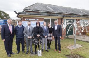 board-chair-paul-jackson-left-chief-executive-vicki-dale-with-the-spade-and-far-right-mark-mcardle
