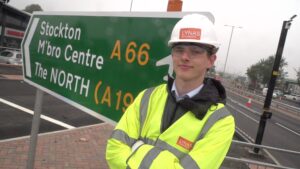 Nineteen-year-old Tom Huswitt - carving out a future in civil engineering