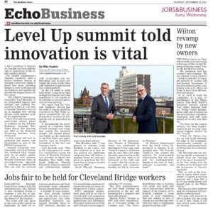 Northern Echo 23 September 2021