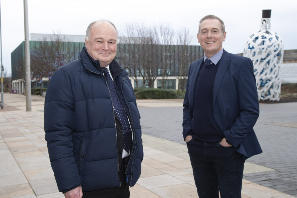 (left) Mark Ashall, director of Ashall Projects, and Middlesbrough Mayor Andy Preston 