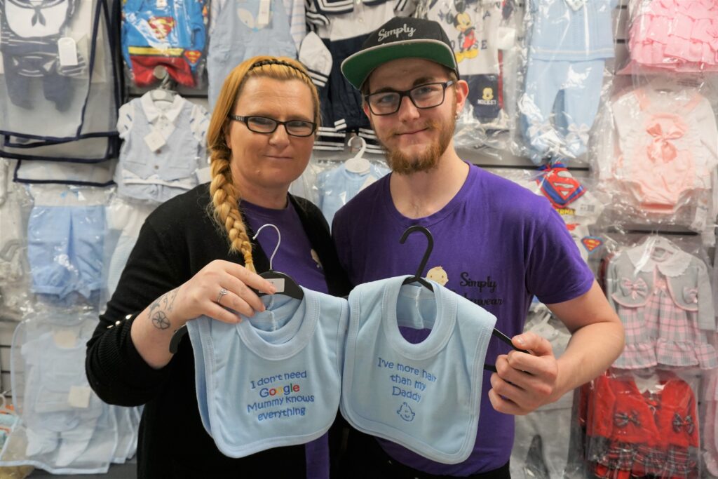 Louise and Dan of Simply Babywear